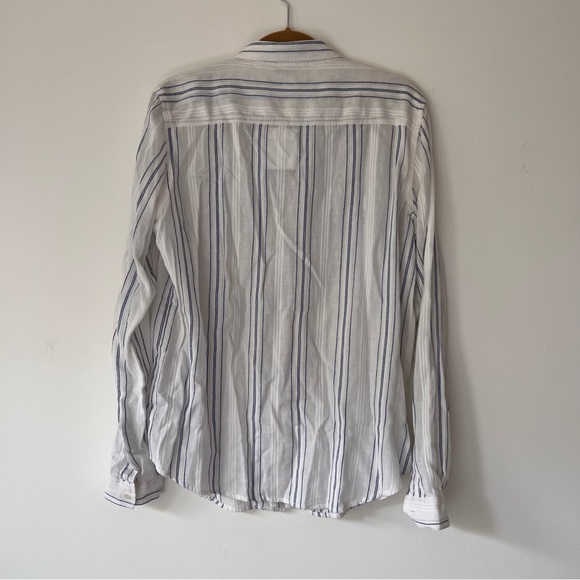 NWOT Victoria’s Secret Cotton Stripped Button Down - Picture 5 of 6